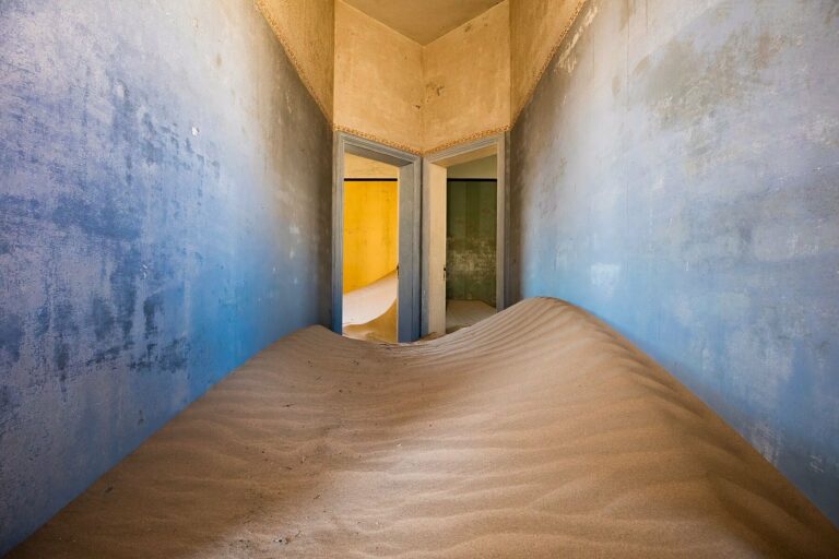 Travel photography by Jody Macdonald. Sand inside a building