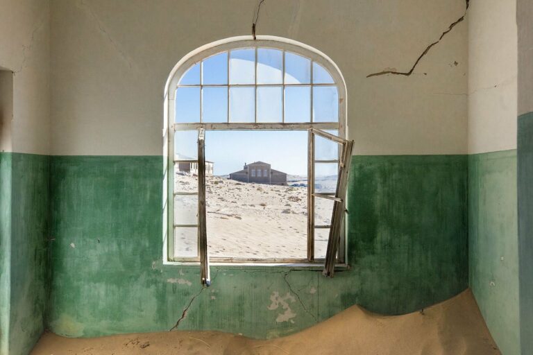 Travel photography by Jody Macdonald. Sand inside a building