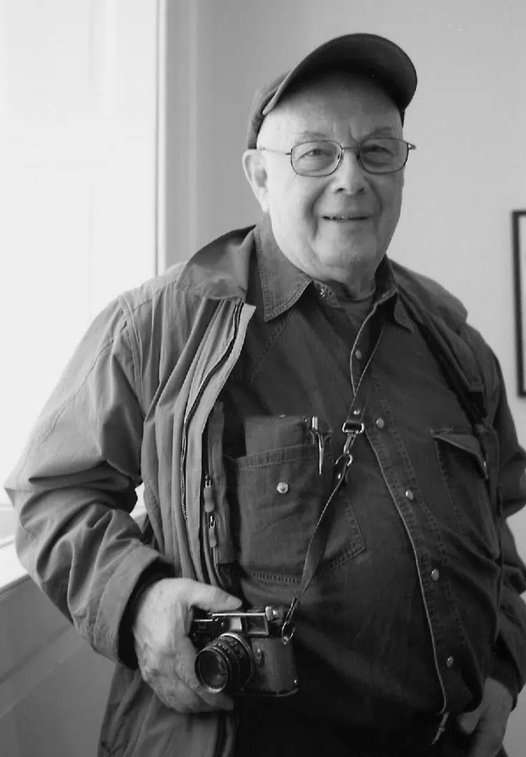 B&W portrait of Bruce Davidson