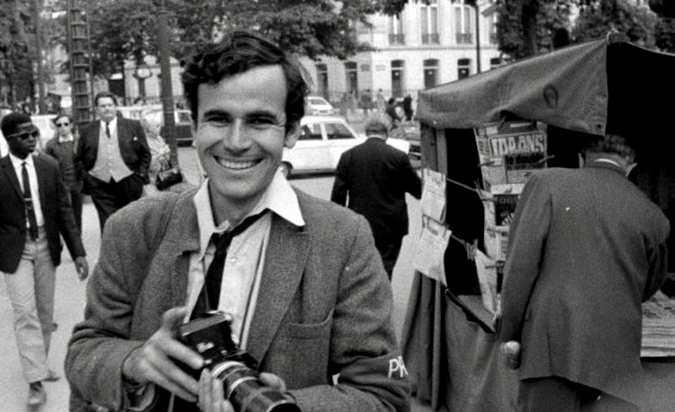 black and white portrait of Bruno Barbey