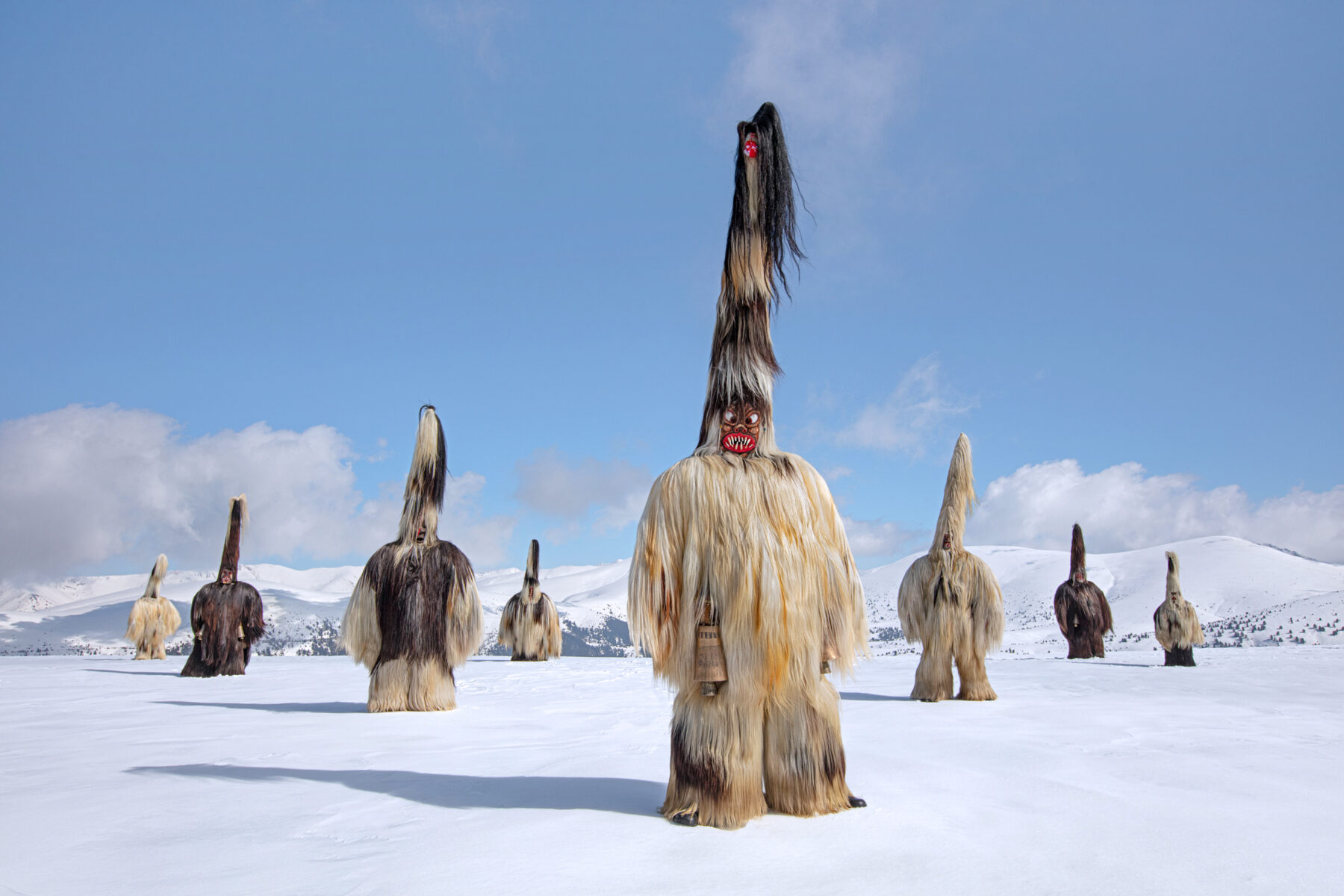 Color photography of Kukeri tradition in Rila, Bulgaria by Ivo Danchev