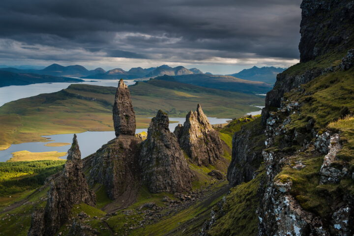 Photography by Jim Richardson. Rock formations and mountains in Scotland