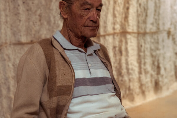 color documentary photo portrait of Opal miner in Coober Pedy, South Australia by Mattia Panunzio