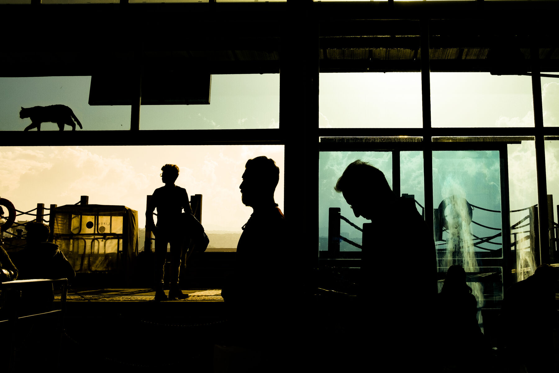 color street photo of shadows in Istanbul by Ayhan Canatan