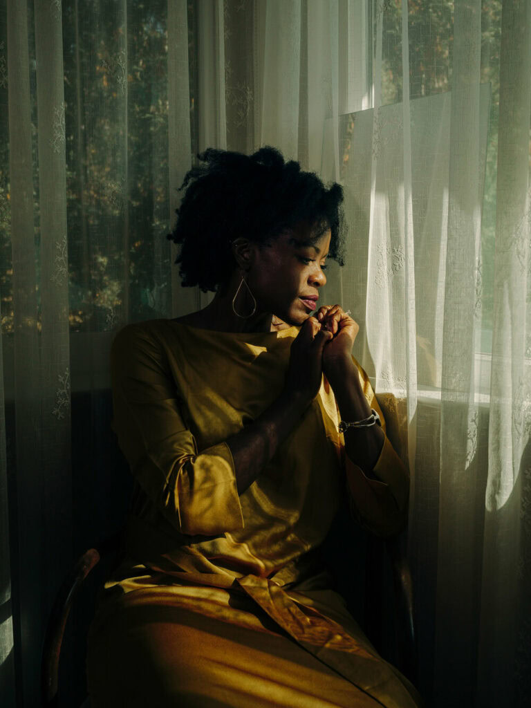 color fashion fine art portrait photography of a woman by Nirav Patel