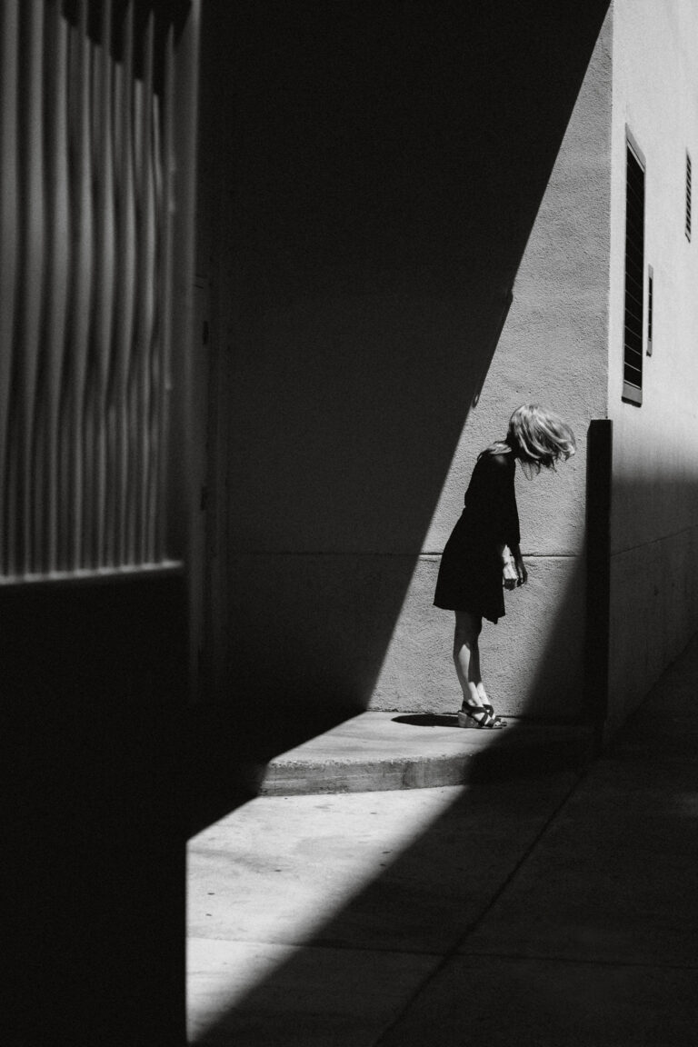 black and white fashion fine art portrait photography of a woman by Nirav Patel