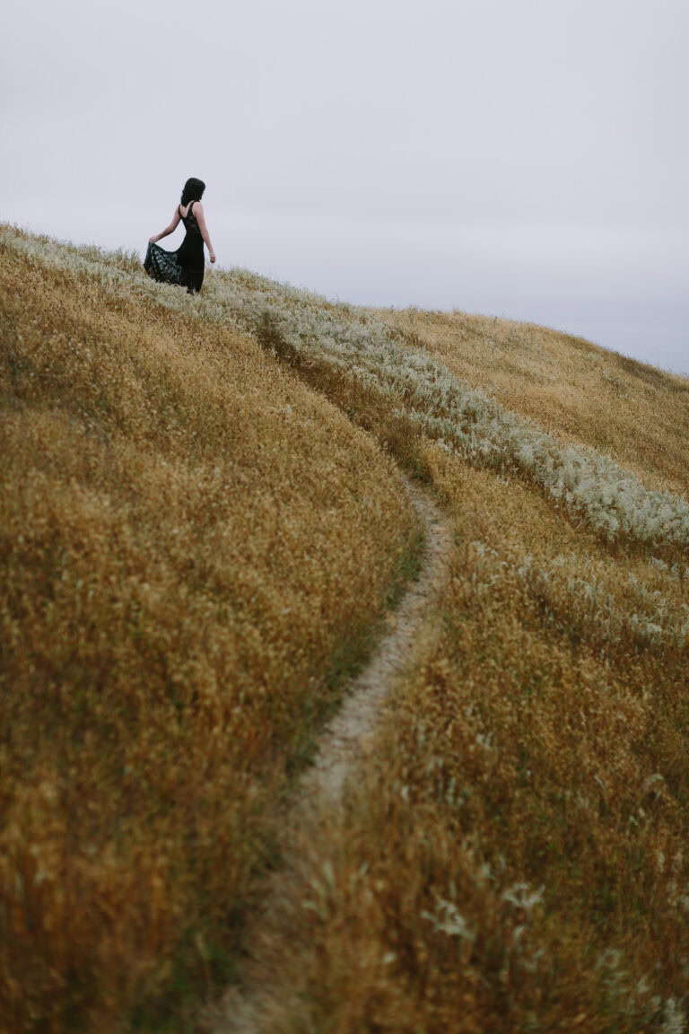 color outdoor fashion fine art portrait photography of a woman by Nirav Patel