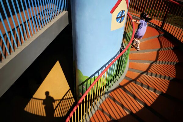Award, color street photography in a playground in shangai, china by Chang Nianzu
