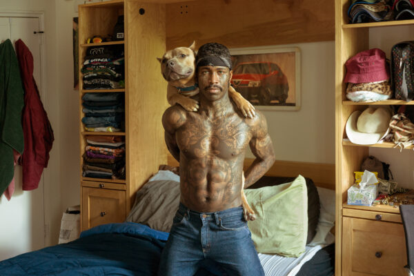 color portrait photo of man and his dog by Stas Ginzburg