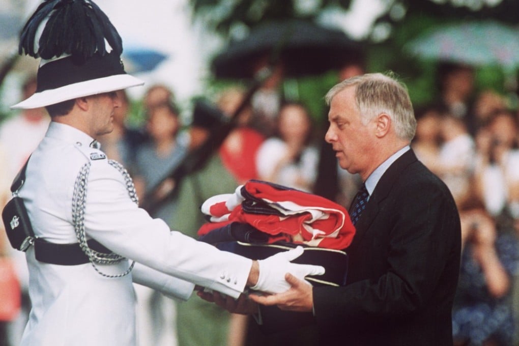 The flag of Hong Kong was officially adopted and hoisted on 1 July 1997, during the handover ceremony marking the transfer of sovereignty from the United Kingdom back to China